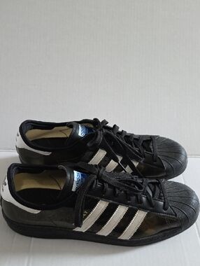 Adidas Blondey Black with White Stripes Classic Sneakers